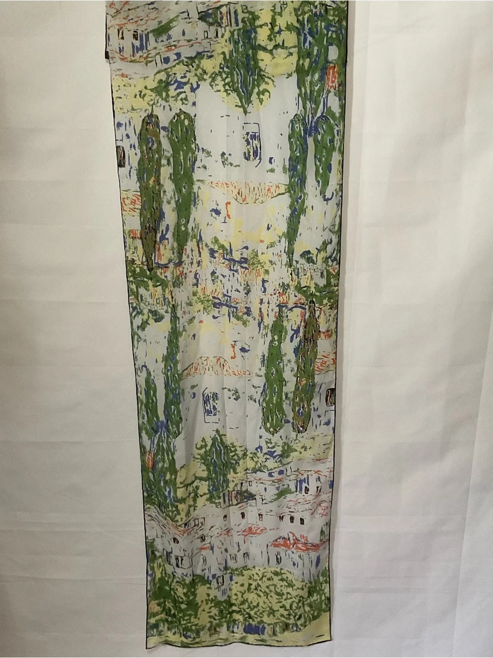 Eterno 100% Soie Silk oblong watercolor design scarf